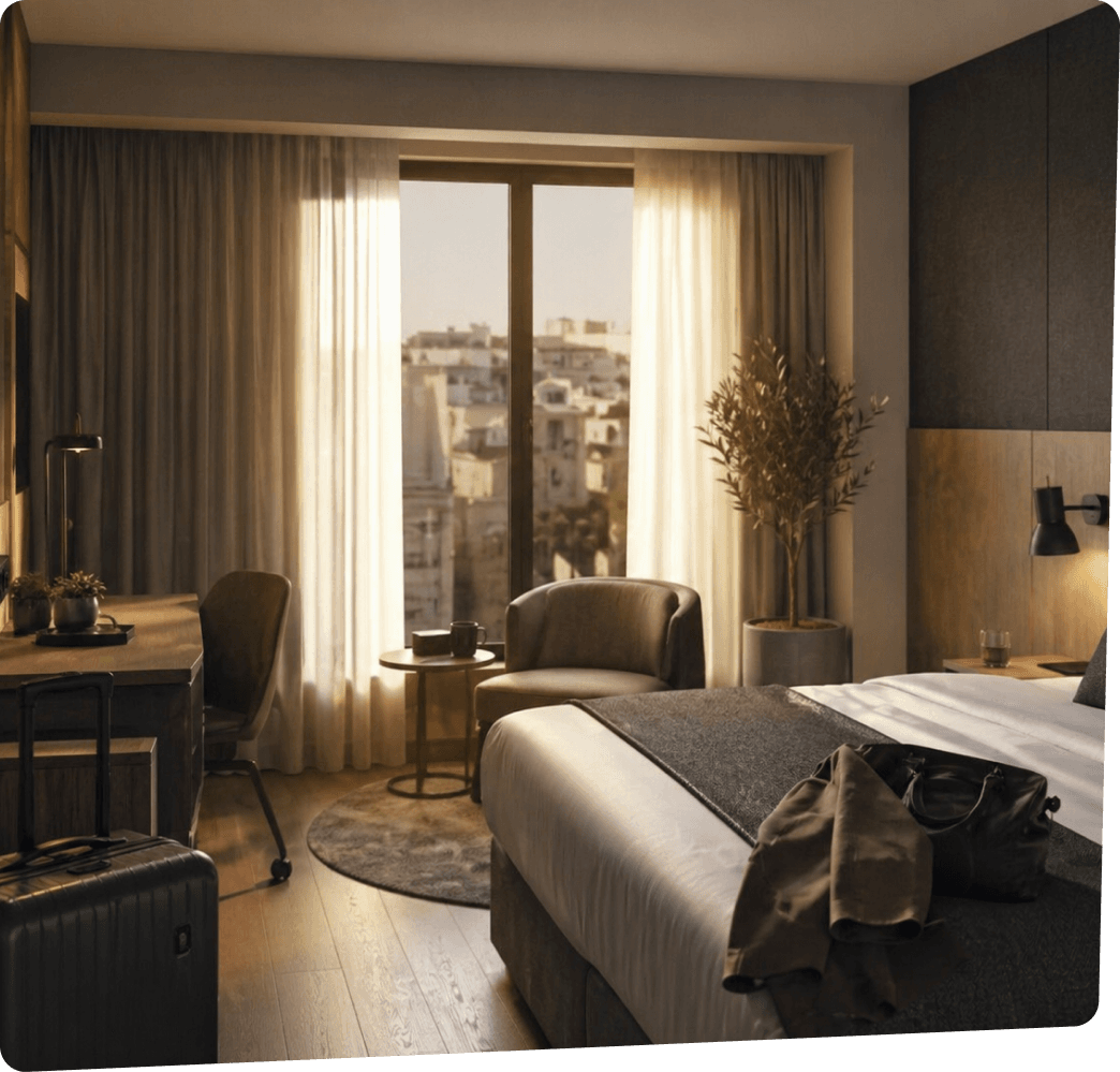 Business Travel Accommodation Card Photo